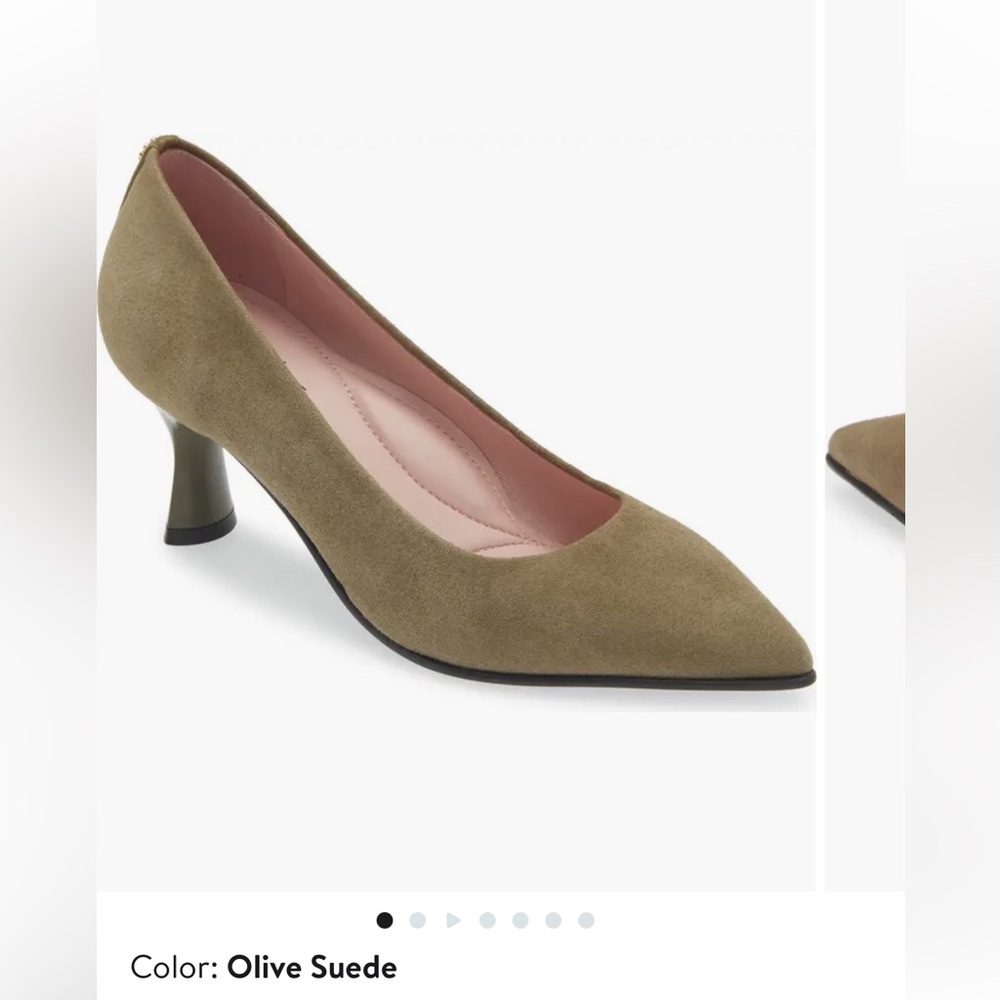Naot Margo Olive Green Suede Heels NEW Comfort Size 39 NEW - Picture 3 of 13